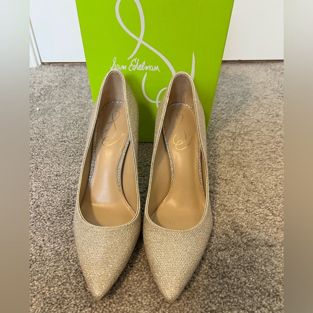 Sam Edelman Shimmering Gold Heels